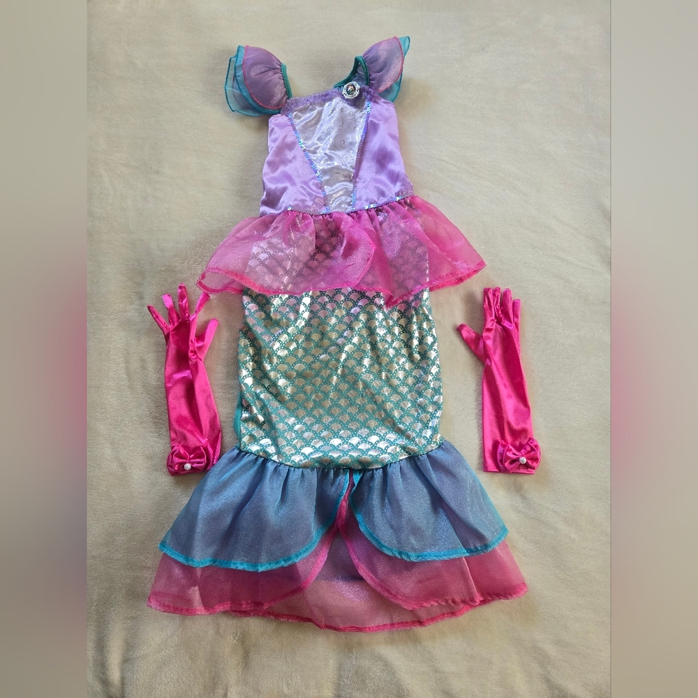 Enchanting Mermaid Costume for Kids - Purple, Pink, and Blue